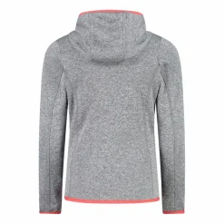 Felpa con cappuccio bambina in pile knit tech