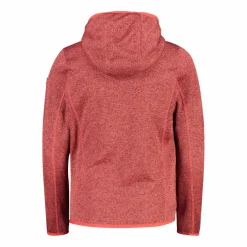 Felpa con cappuccio bambina in pile knit tech
