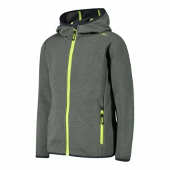 Felpa con cappuccio bambino in pile knit tech