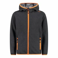 Felpa con cappuccio bambino in pile knit tech