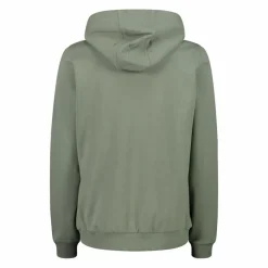 Felpa con zip da donna in cotone elasticizzato con cappuccio