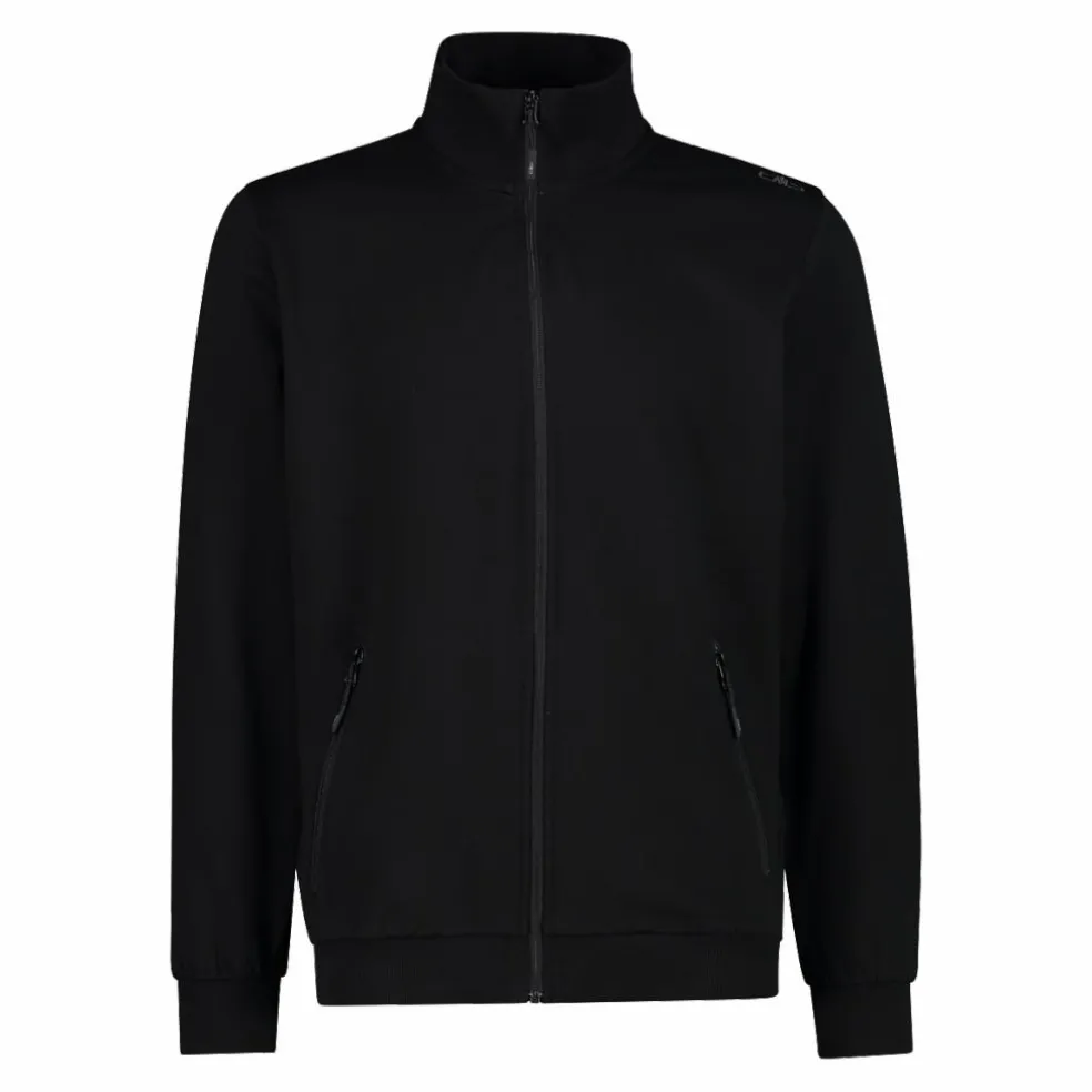 Felpa con zip da uomo elasticizzata