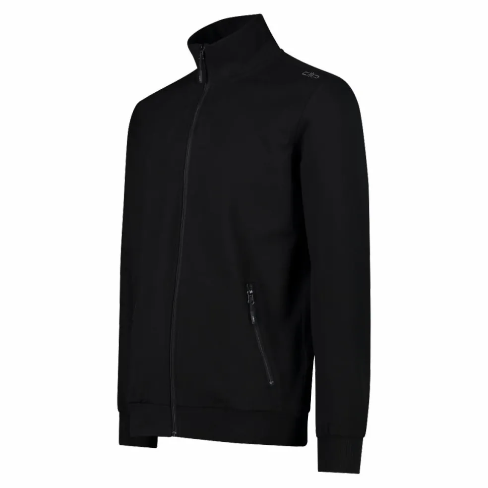 Felpa con zip da uomo elasticizzata