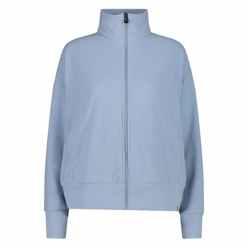 Felpa da donna con zip a collo alto