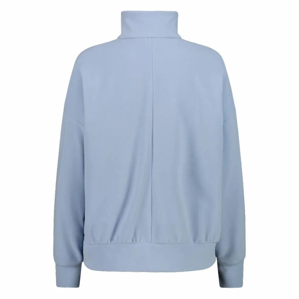 Felpa da donna con zip a collo alto