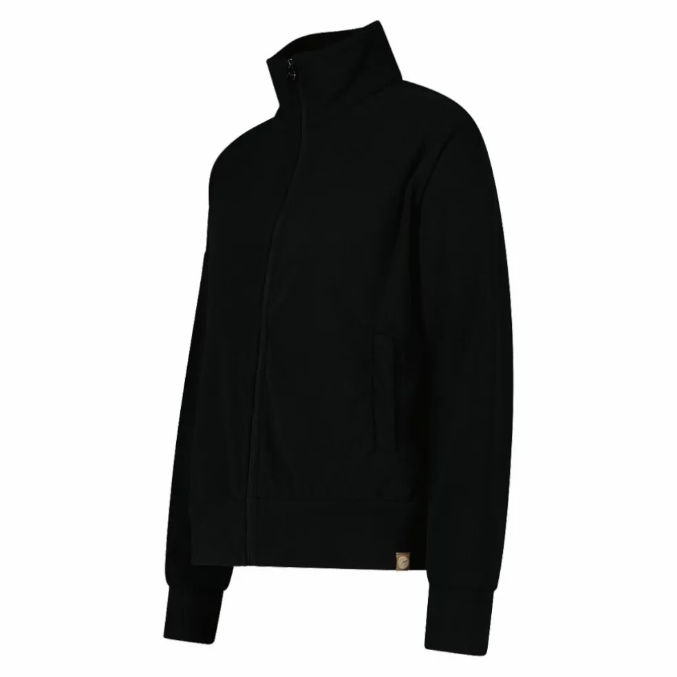 Felpa da donna con zip a collo alto