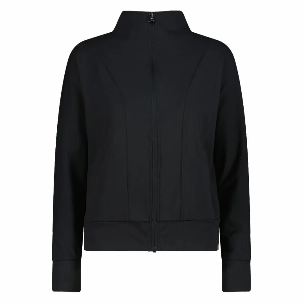 Felpa da donna con zip a collo alto