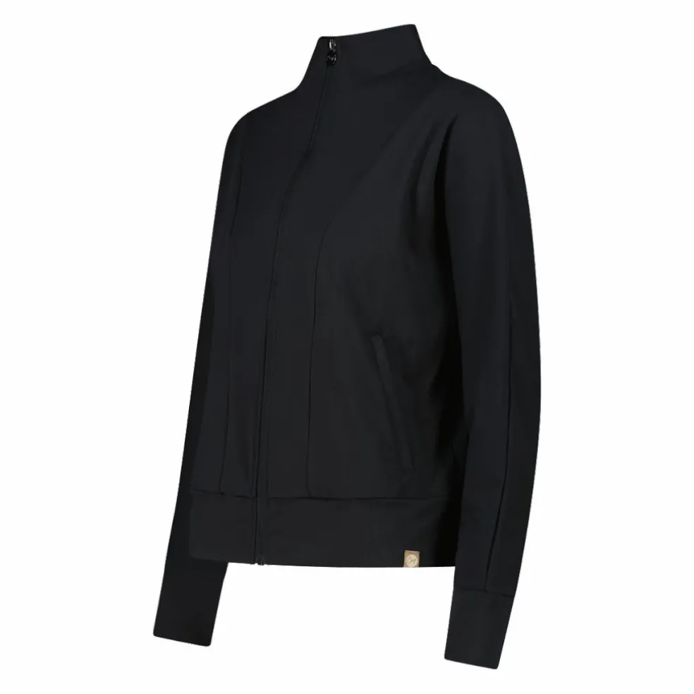 Felpa da donna con zip a collo alto