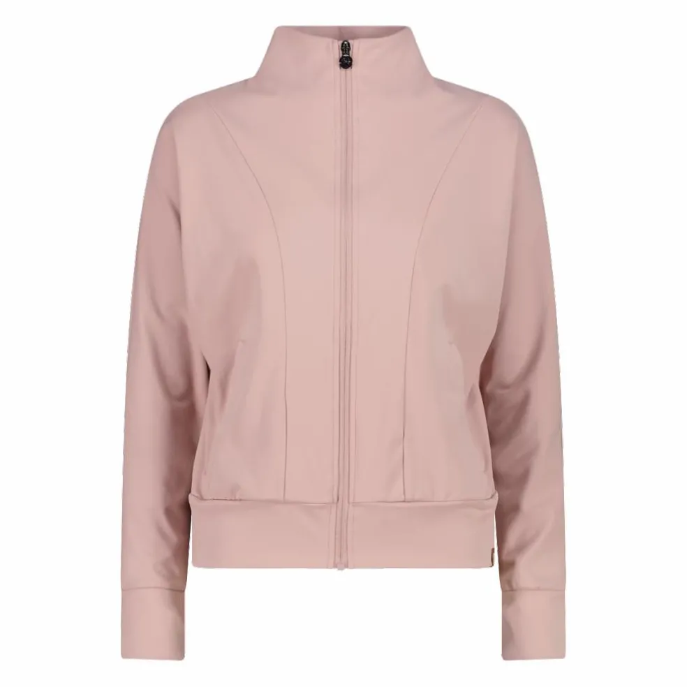 Felpa da donna con zip a collo alto