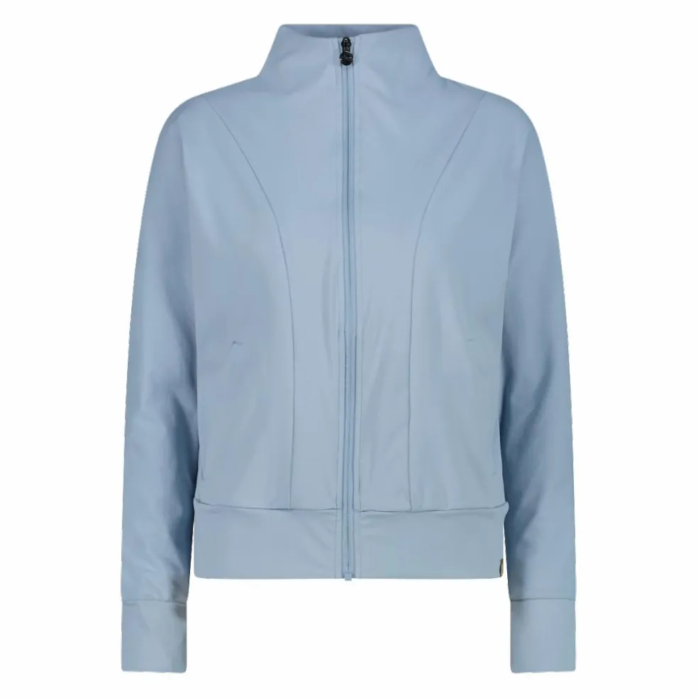 Felpa da donna con zip a collo alto