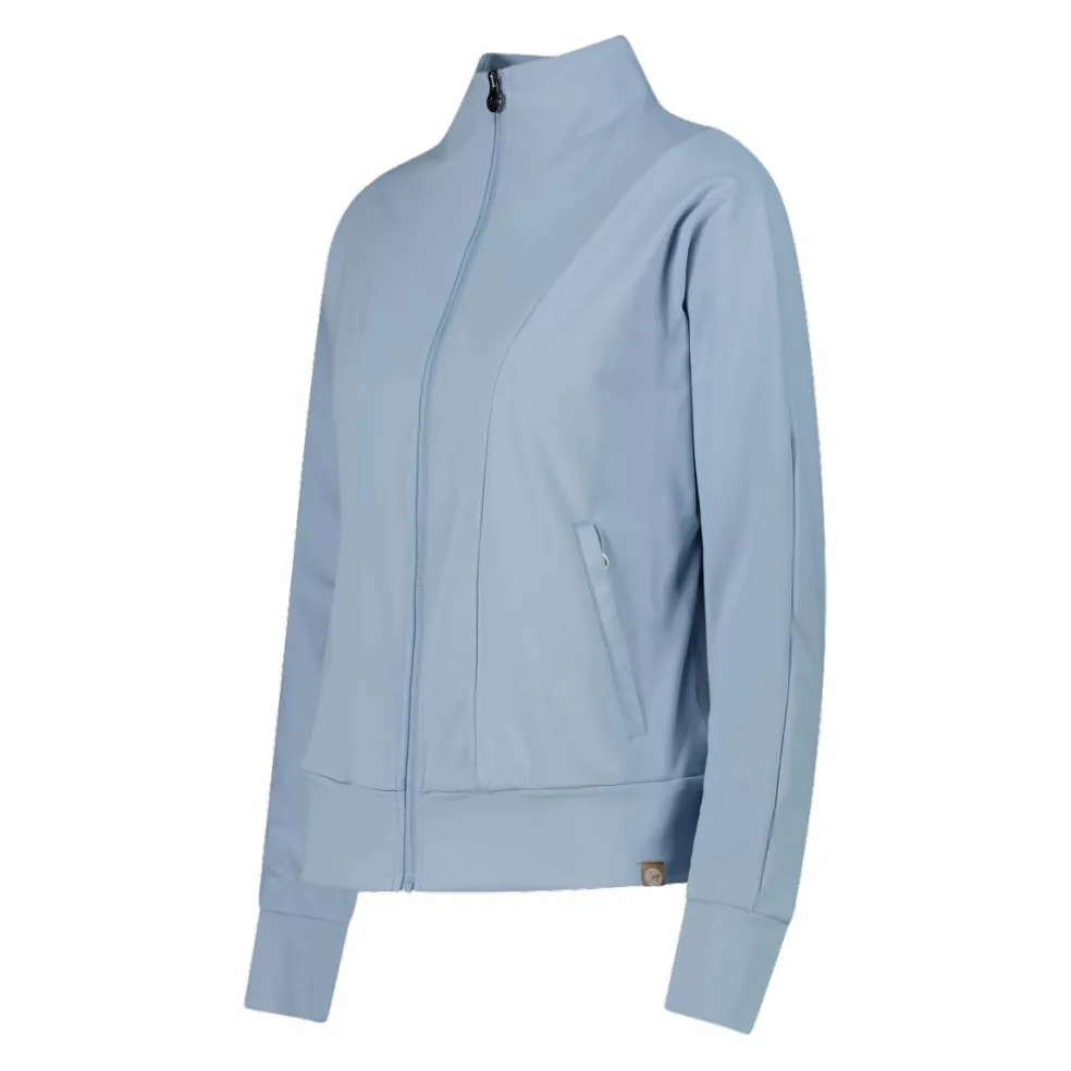 Felpa da donna con zip a collo alto