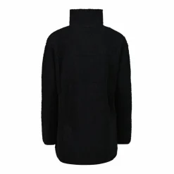 Felpa da donna con zip in pelliccetta teddy