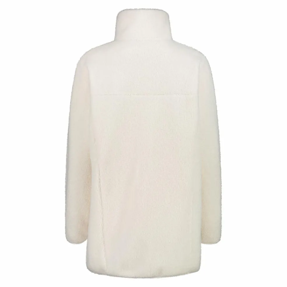 Felpa da donna con zip in pelliccetta teddy