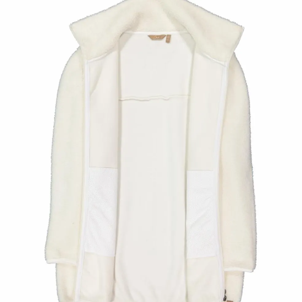 Felpa da donna con zip in pelliccetta teddy