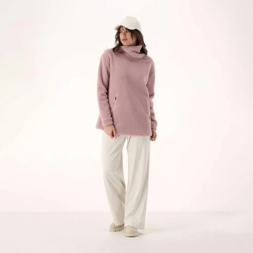 Felpa da donna in pelliccetta teddy