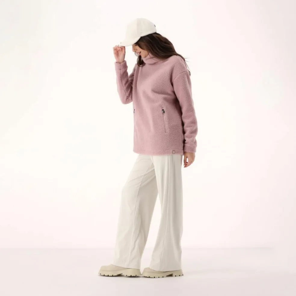 Felpa da donna in pelliccetta teddy