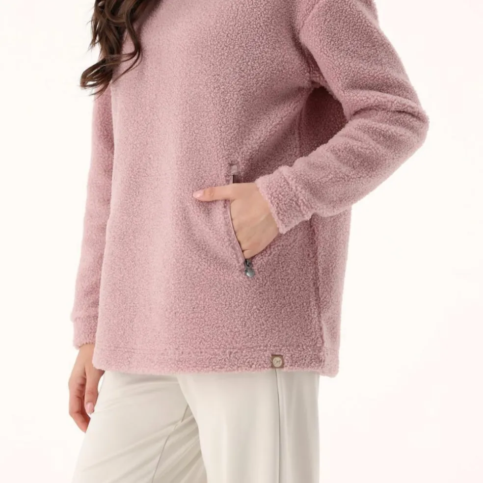 Felpa da donna in pelliccetta teddy
