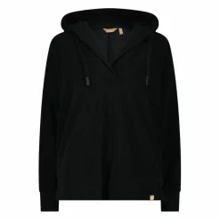 Felpa da donna senza zip con cappuccio fisso