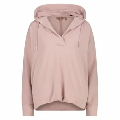 Felpa da donna senza zip con cappuccio fisso