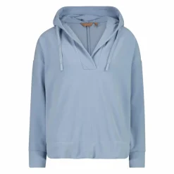 Felpa da donna senza zip con cappuccio fisso
