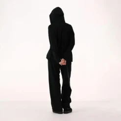 Felpa da donna senza zip con cappuccio fisso