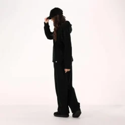 Felpa da donna senza zip con cappuccio fisso