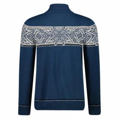 Felpa da uomo a mezza zip in Wooltech