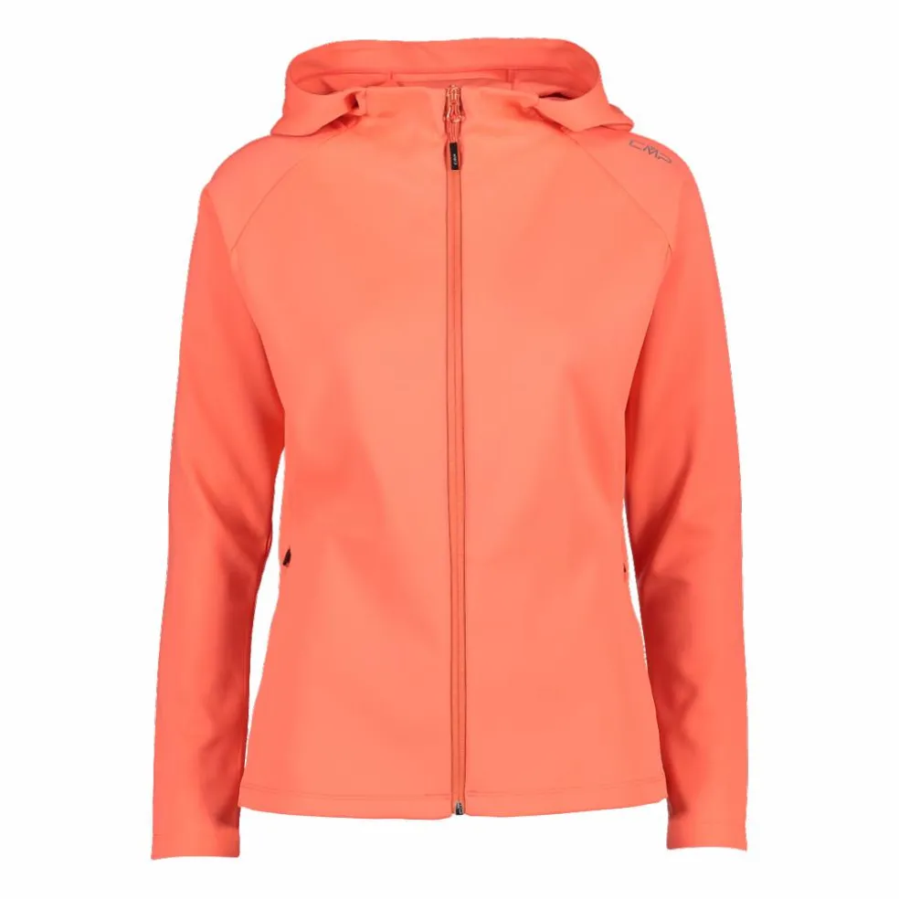 Felpa full zip con cappuccio in 4-way stretch