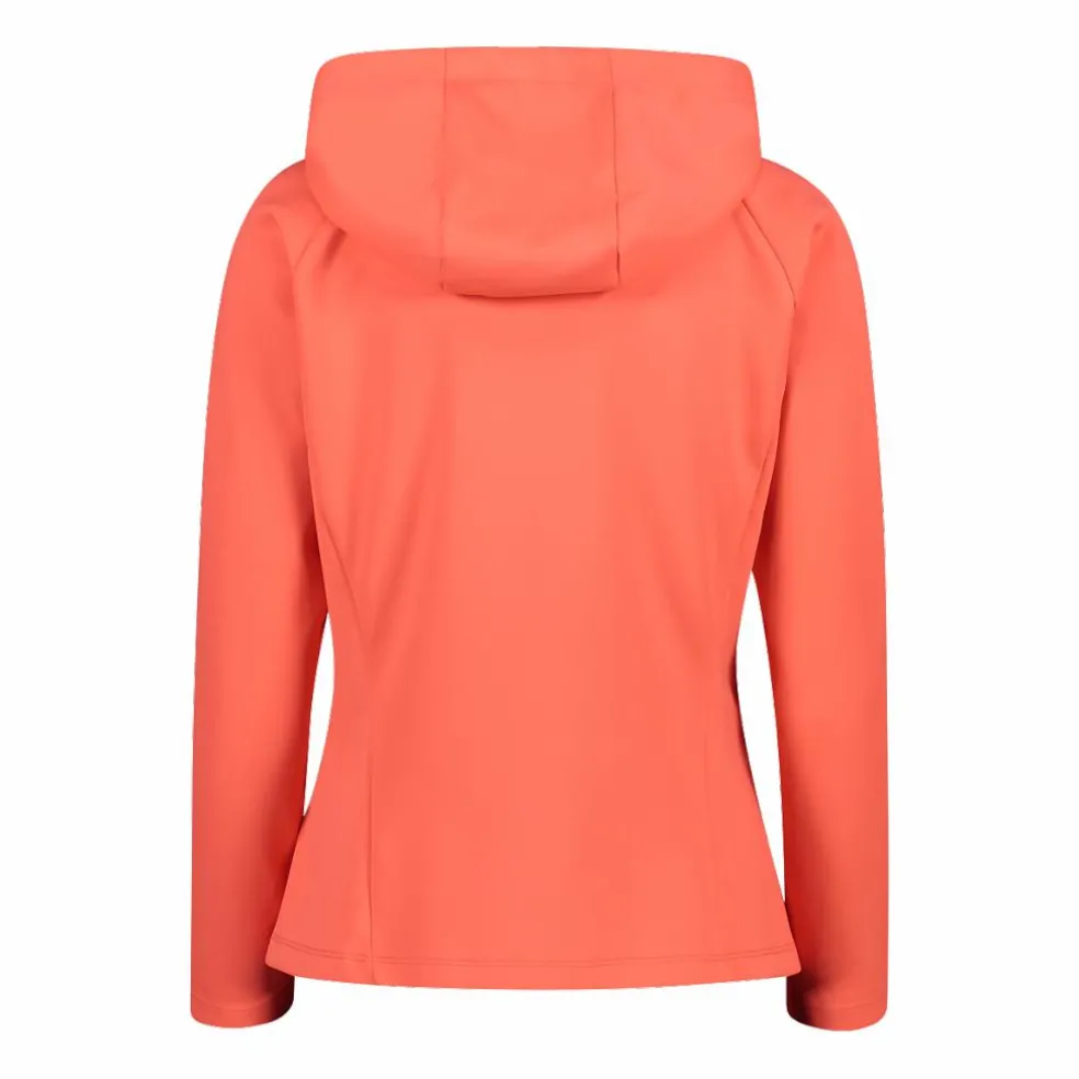 Felpa full zip con cappuccio in 4-way stretch