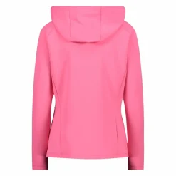 Felpa full zip con cappuccio in 4-way stretch