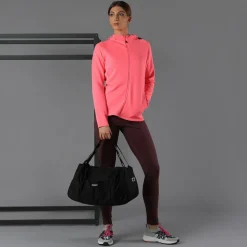 Felpa full zip con cappuccio in 4-way stretch