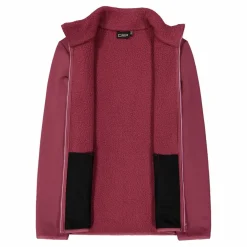 Felpa in pile da donna con pelliccetta in Stretch Performance