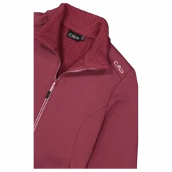 Felpa in pile da donna con pelliccetta in Stretch Performance