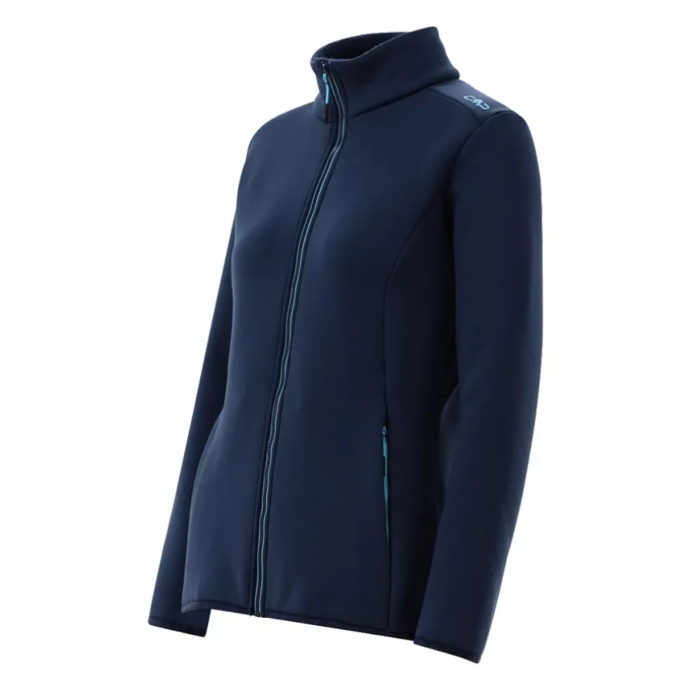 Felpa in pile da donna con pelliccetta in Stretch Performance
