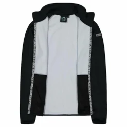 Felpa in pile da Donna in Stretch Performance stampata con Dettagli Melange