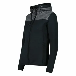 Felpa in pile da donna in Stretch Performance melange pied de poule