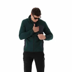 Felpa in pile da uomo in knit tech