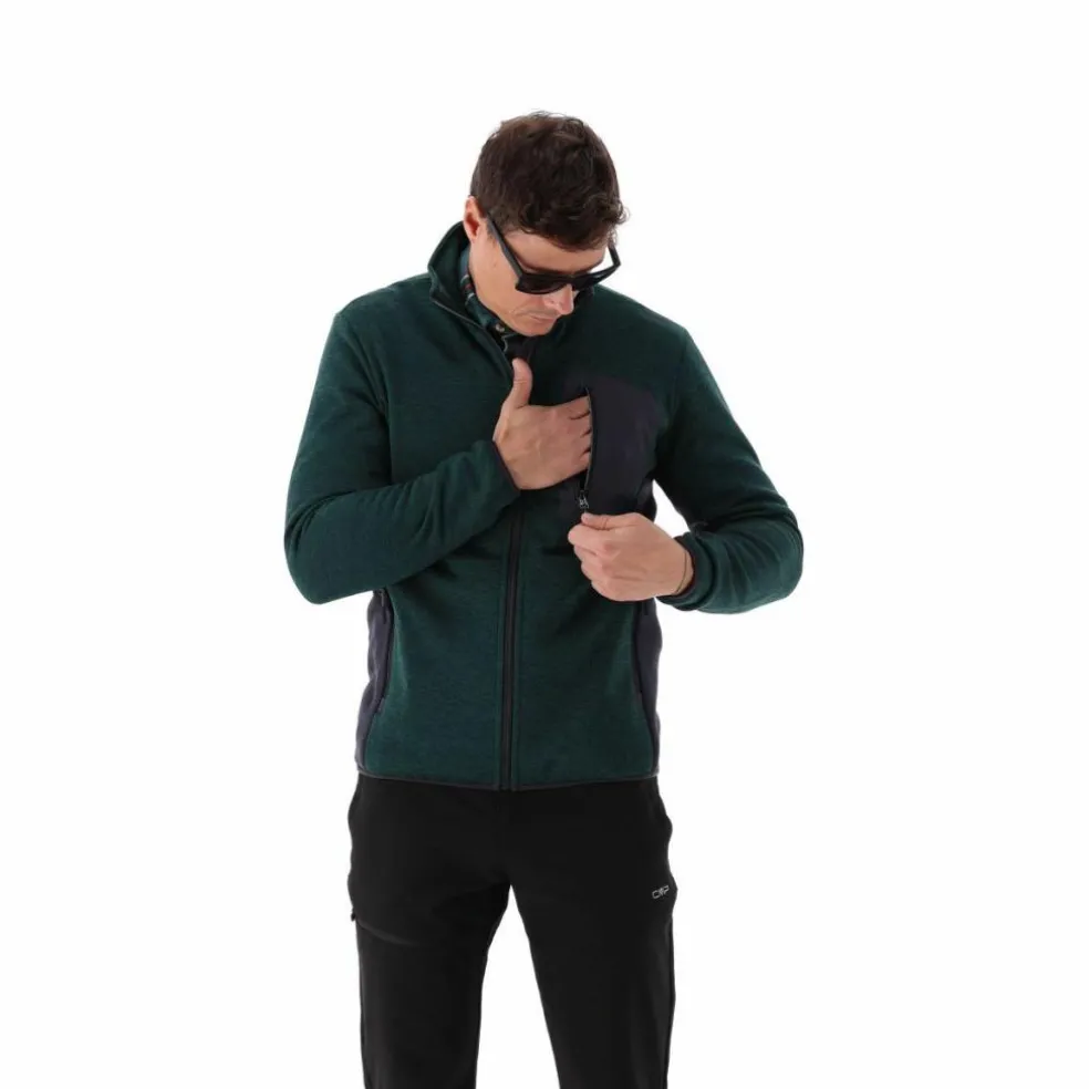 Felpa in pile da uomo in knit tech