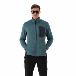 Felpa in pile da uomo in knit tech
