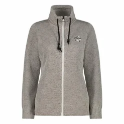 Felpa in pile knit tech da donna