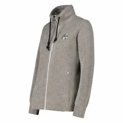 Felpa in pile knit tech da donna