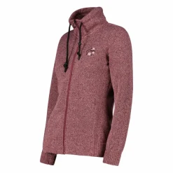 Felpa in pile knit tech da donna