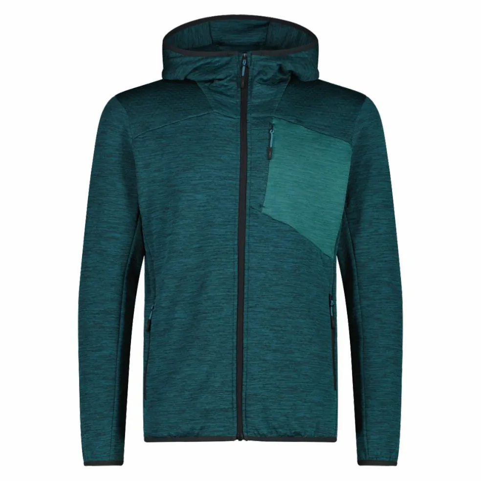 Felpa Unlimitech Grid Tech stretch con cappuccio da Uomo
