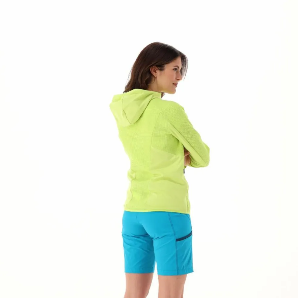 Felpa Unlimitech Grid Tech stretch con cappuccio da Donna
