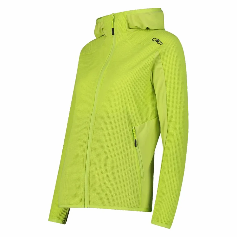 Felpa Unlimitech Grid Tech stretch con cappuccio da Donna