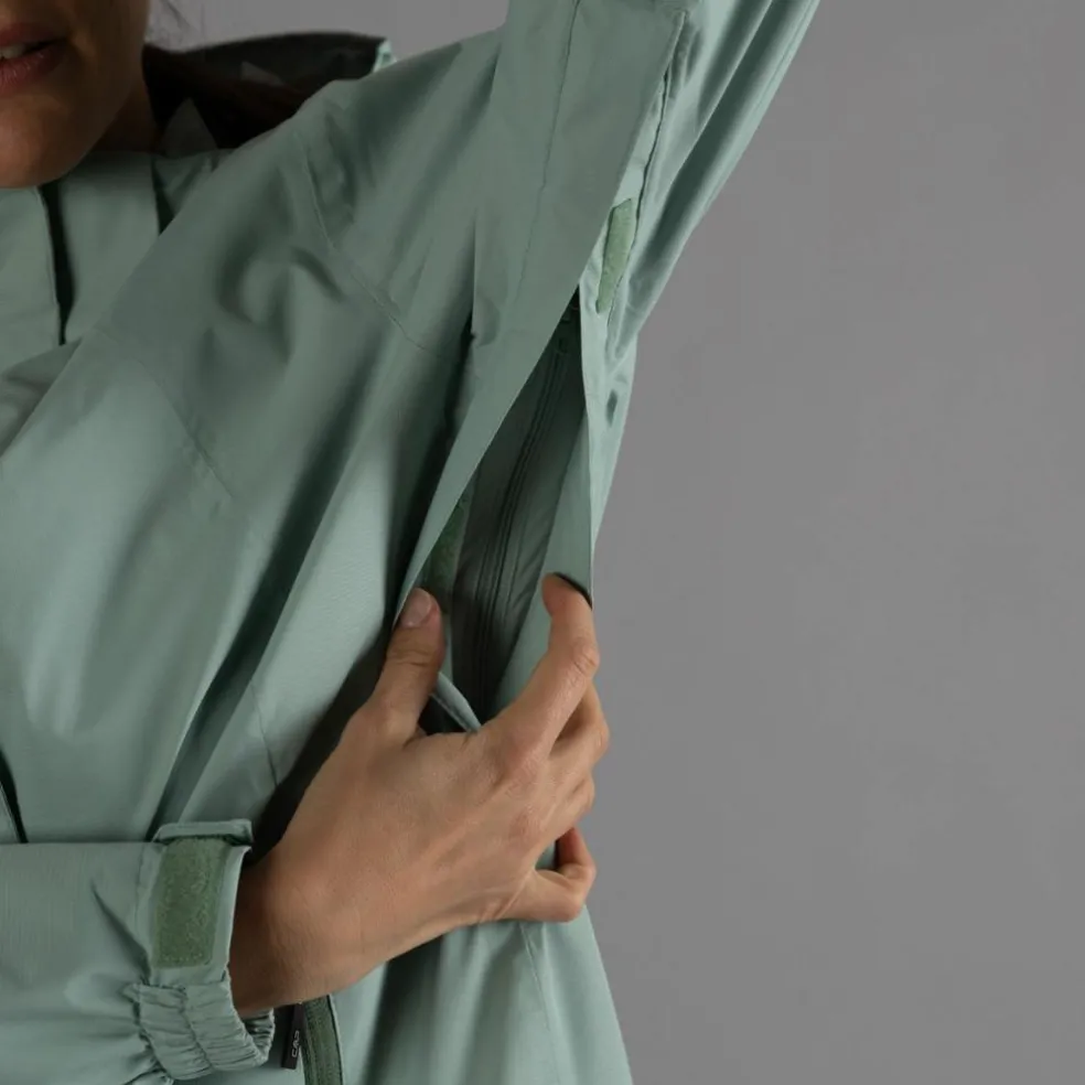 Giacca antipioggia da donna con cappuccio staccabile