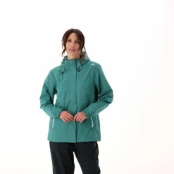 Giacca antipioggia da donna con cappuccio staccabile