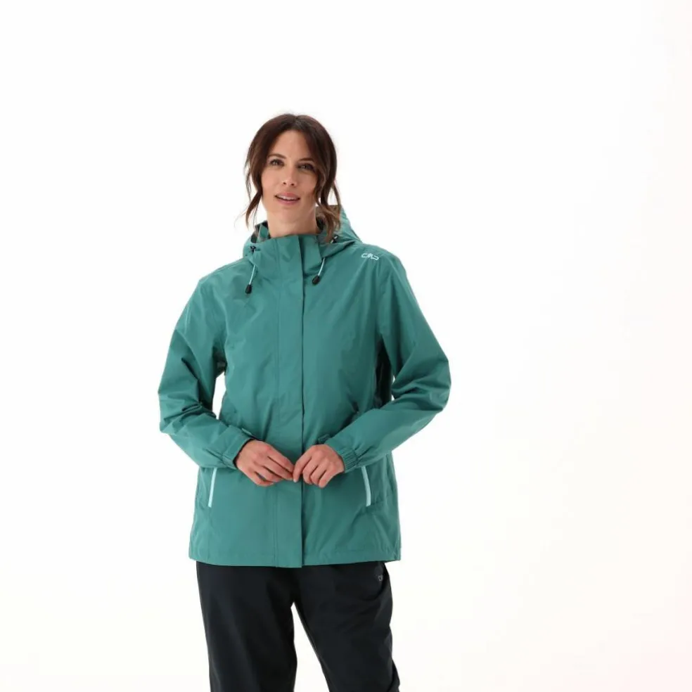 Giacca antipioggia da donna con cappuccio staccabile