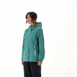 Giacca antipioggia da donna con cappuccio staccabile