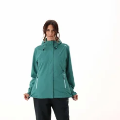 Giacca antipioggia da donna con cappuccio staccabile